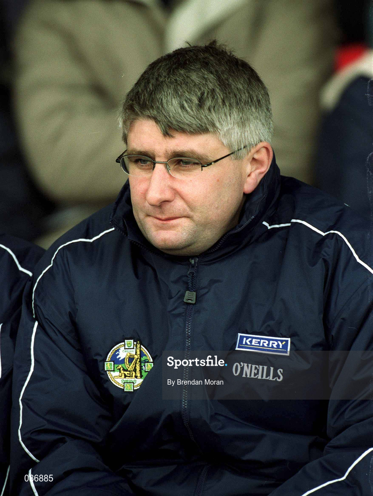 28 April 2002; Kerry selector John O'Dwyer during the Allianz National Football League Division 2 Final match between Kerry and Laois at the Gaelic Grounds in Limerick. Photo by Brendan Moran/Sportsfile