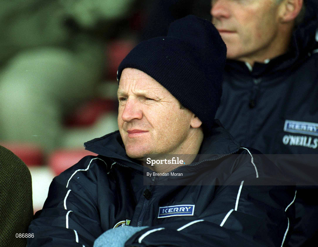 28 April 2002; Kerry selector Eamon Walsh during the Allianz National Football League Division 2 Final match between Kerry and Laois at the Gaelic Grounds in Limerick. Photo by Brendan Moran/Sportsfile