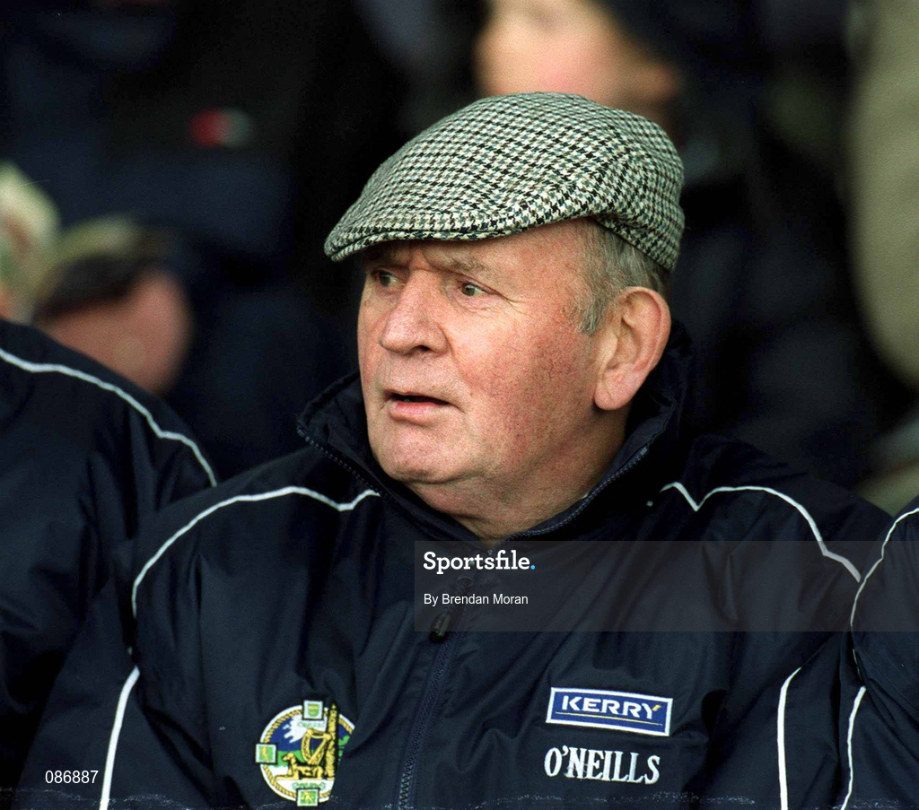 28 April 2002; Kerry selector Eddie "Tatler" O'Sullivan during the Allianz National Football League Division 2 Final match between Kerry and Laois at the Gaelic Grounds in Limerick. Photo by Brendan Moran/Sportsfile
