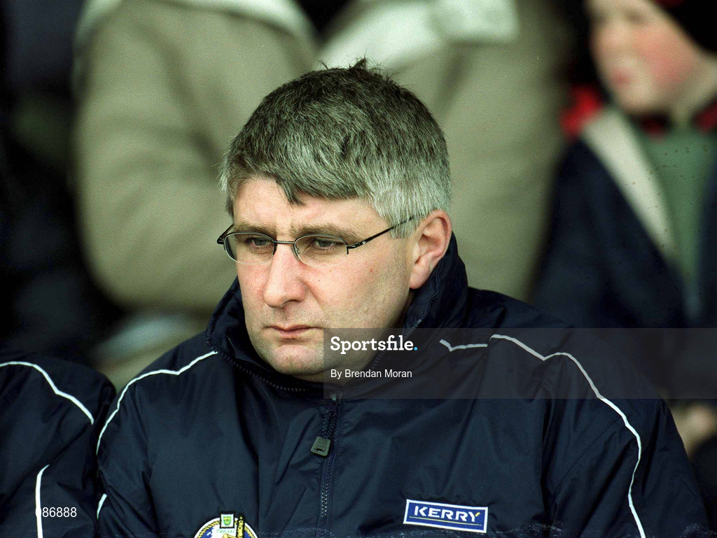 28 April 2002; Kerry selector John Dwyer during the Allianz National Football League Division 2 Final match between Kerry and Laois at the Gaelic Grounds in Limerick. Photo by Brendan Moran/Sportsfile