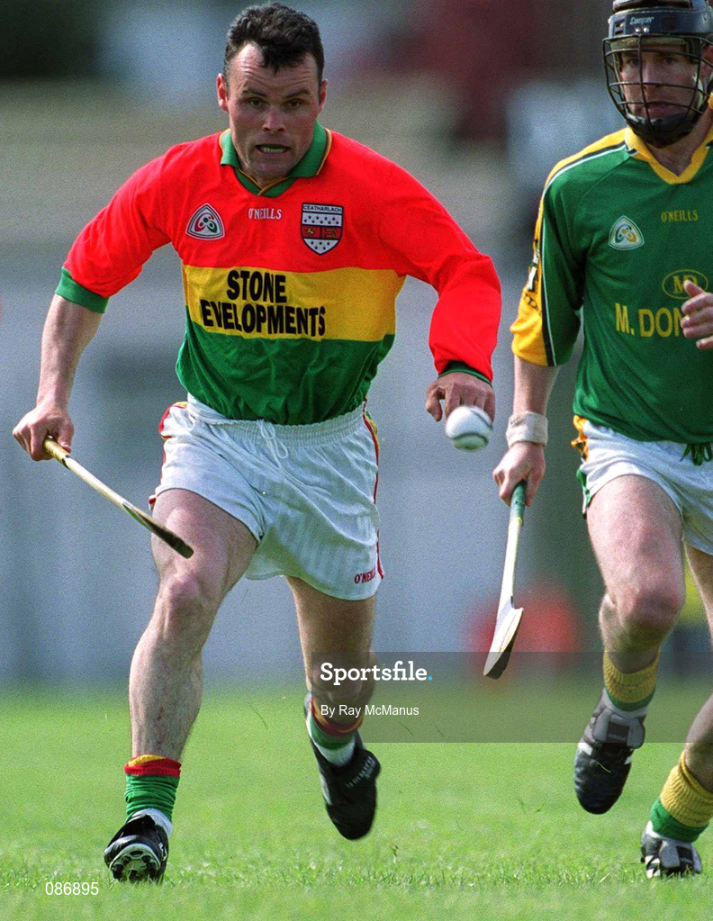 28 April 2002; Johnny Nevin of Carlow during the Guinness Leinster Senior Hurling Championship First Round match between Carlow and Meath at Dr Cullen Park in Carlow. Photo by Ray McManus/Sportsfile