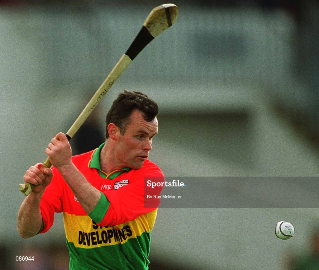 28 April 2002; Johnny Nevin of Carlow during the Guinness Leinster Senior Hurling Championship First Round match between Carlow and Meath at Dr Cullen Park in Carlow. Photo by Ray McManus/Sportsfile