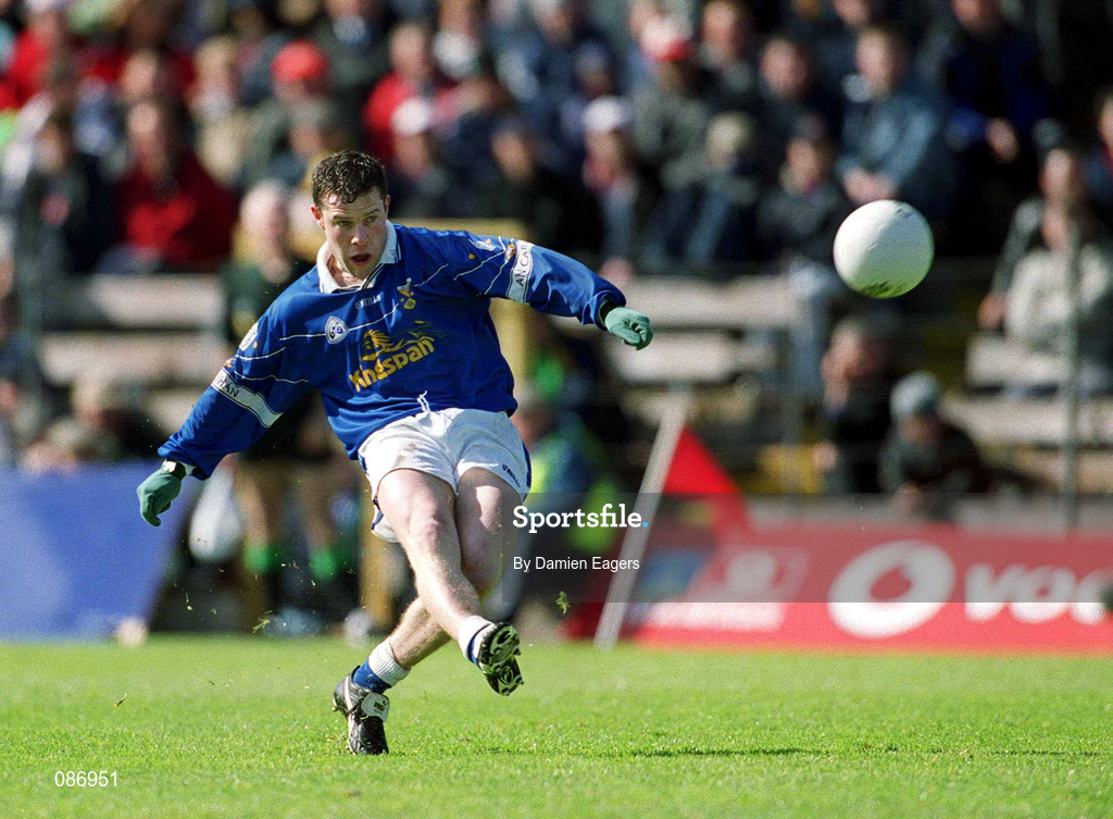 28 April 2002; Finbar O'Reilly of Cavan during the Allianz National Football League Division 1 Final match between Tyrone and Cavan at St Tiernach's Park in Clones, Monaghan. Photo by Damien Eagers/Sportsfile