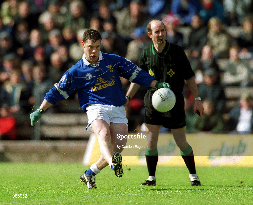 28 April 2002; Finbar O'Reilly of Cavan during the Allianz National Football League Division 1 Final match between Tyrone and Cavan at St Tiernach's Park in Clones, Monaghan. Photo by Damien Eagers/Sportsfile