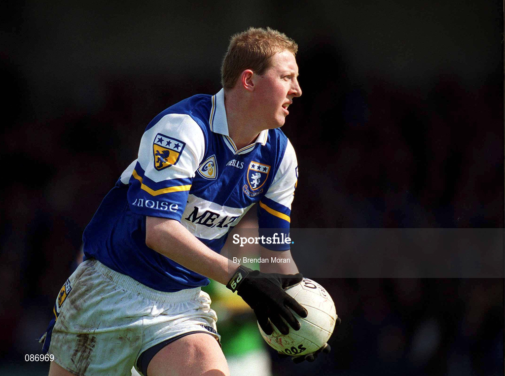 28 April 2002; Darragh McEvoy of Laois during the Allianz National Football League Division 2 Final match between Kerry and Laois at the Gaelic Grounds in Limerick. Photo by Brendan Moran/Sportsfile