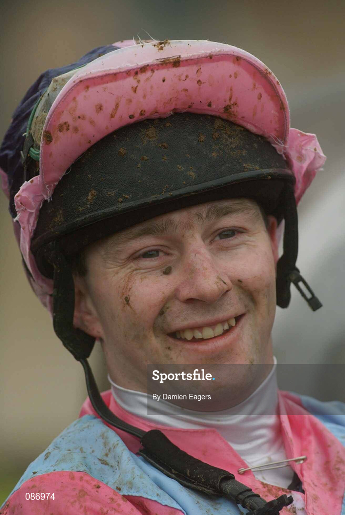 27 April 2002; Jockey David Casey at Punchestown Racecourse in Naas, Kildare. Photo by Damien Eagers/Sportsfile