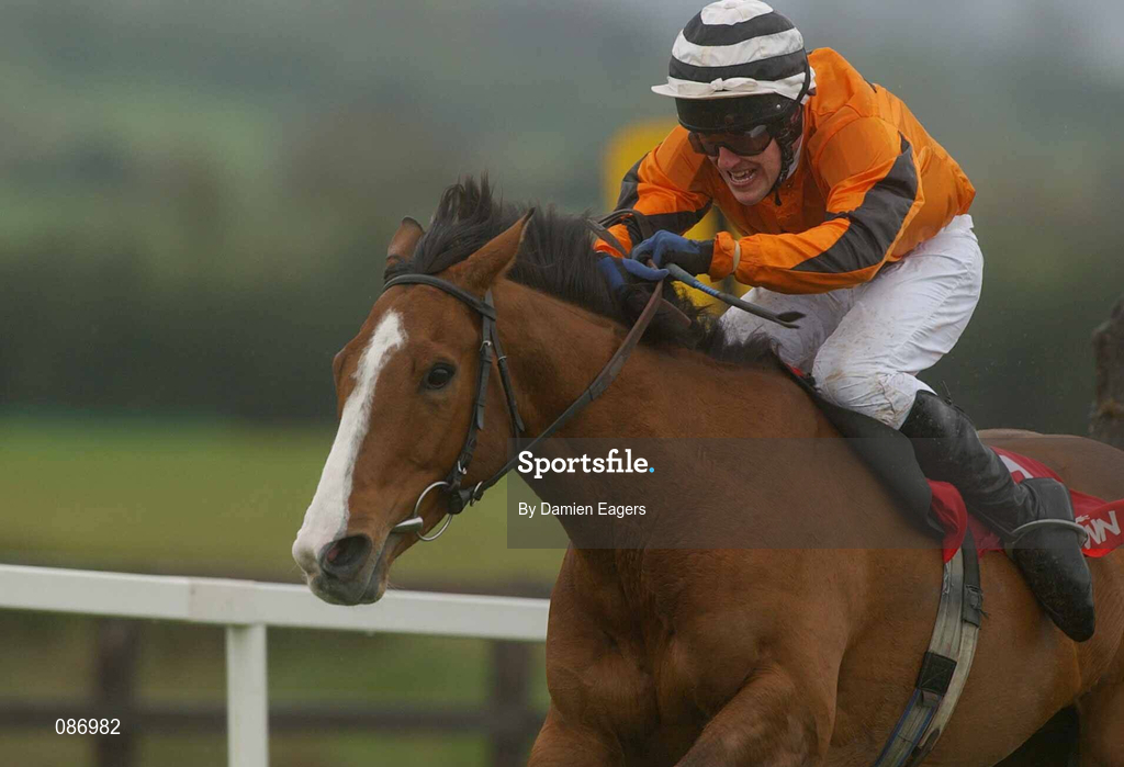 27 April 2002; Vanilla Man, with Robert Power up, on the way to winning The Kilcullen Hurdle at Punchestown Racecourse in Naas, Kildare. Photo by Damien Eagers/Sportsfile
