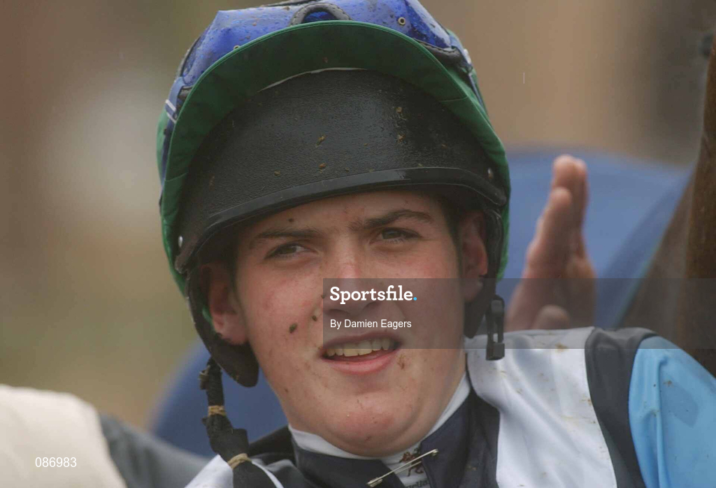 27 April 2002; Jockey Adrian Lane at Punchestown Racecourse in Naas, Kildare. Photo by Damien Eagers/Sportsfile