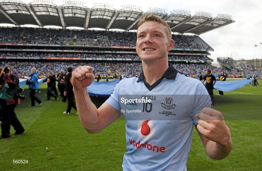 18 September 2011; Paul Flynn, Dublin, celebrates after the game. GAA Football All-Ireland Senior Championship Final, Kerry v Dublin, Croke Park, Dublin. Photo by Sportsfile