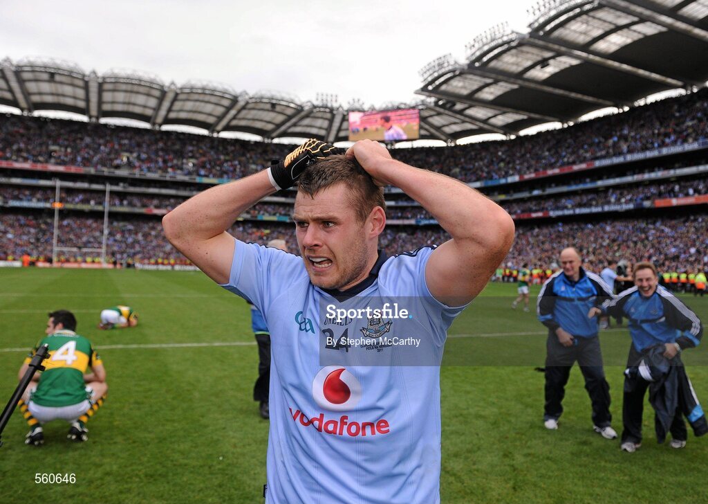 18 September 2011; Kevin McManamon, Dublin, after his side's victory. GAA Football All-Ireland Senior Championship Final, Kerry v Dublin, Croke Park, Dublin. Picture credit: Stephen McCarthy / SPORTSFILE