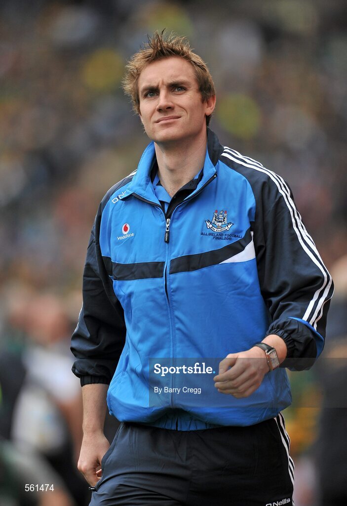 18 September 2011; Paul Griffin, Dublin, before the game. GAA Football All-Ireland Senior Championship Final, Kerry v Dublin, Croke Park, Dublin. Picture credit: Barry Cregg / SPORTSFILE