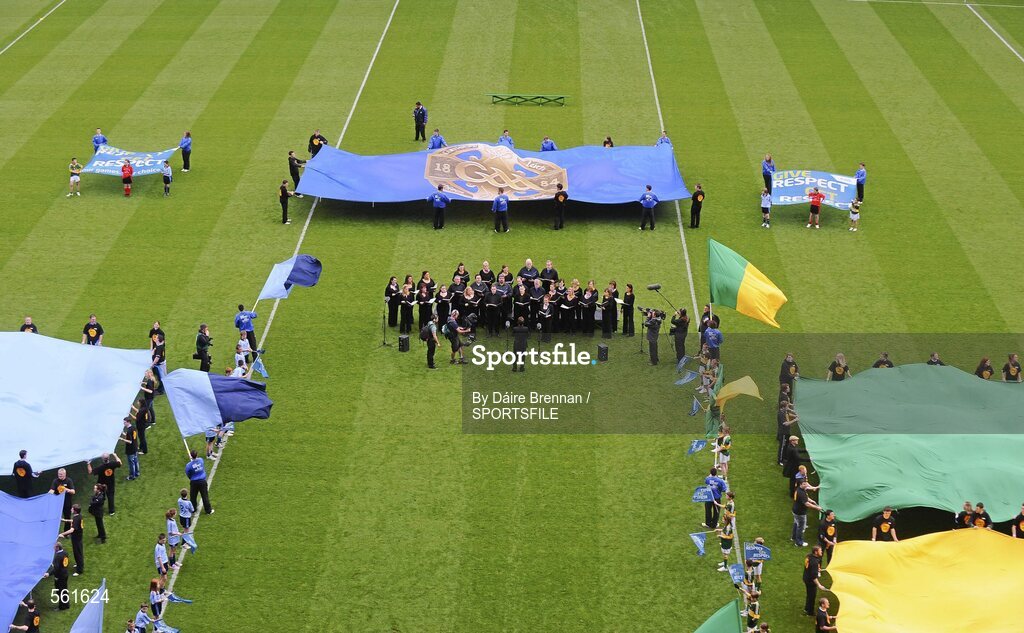18 September 2011; The Pitch Perfect Choir perform before the game. GAA Football All-Ireland Senior Championship Final, Kerry v Dublin, Croke Park, Dublin. Picture credit: Dáire Brennan / SPORTSFILE