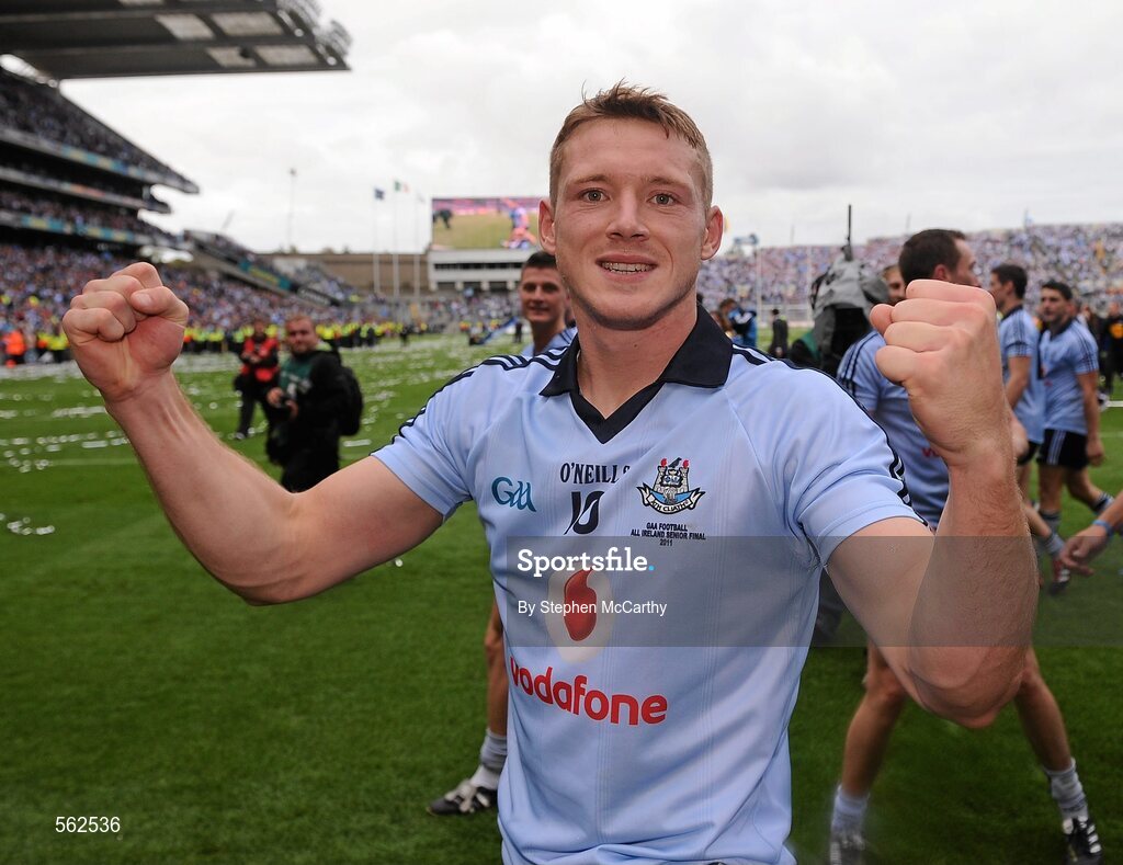 18 September 2011; Paul Flynn, Dublin, celebrates his side's victory. GAA Football All-Ireland Senior Championship Final, Kerry v Dublin, Croke Park, Dublin. Picture credit: Stephen McCarthy / SPORTSFILE