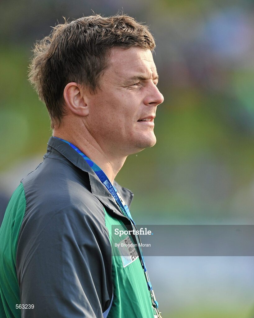 25 September 2011; Ireland captain Brian O'Driscoll looks on before the game. 2011 Rugby World Cup, Pool C, Ireland v Russia, Rotorua International Stadium, Rotorua, New Zealand. Picture credit: Brendan Moran / SPORTSFILE