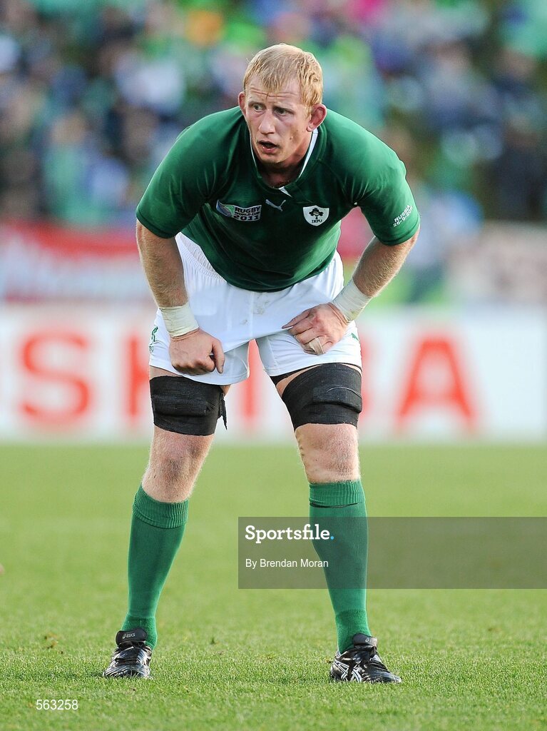 25 September 2011; Leo Cullen, Ireland. 2011 Rugby World Cup, Pool C, Ireland v Russia, Rotorua International Stadium, Rotorua, New Zealand. Picture credit: Brendan Moran / SPORTSFILE