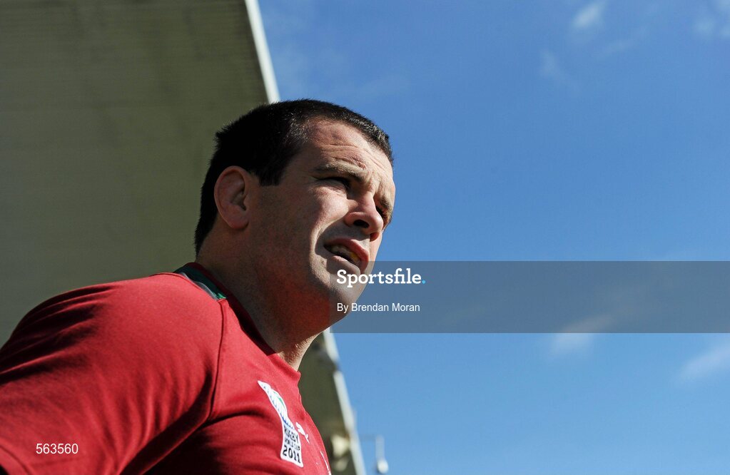 28 September 2011; Ireland's Shane Jennings during squad training ahead of their 2011 Rugby World Cup, Pool C, game against Italy on Sunday. Ireland Rugby Squad Training, Carisbrook Stadium, Dunedin, New Zealand. Picture credit: Brendan Moran / SPORTSFILE