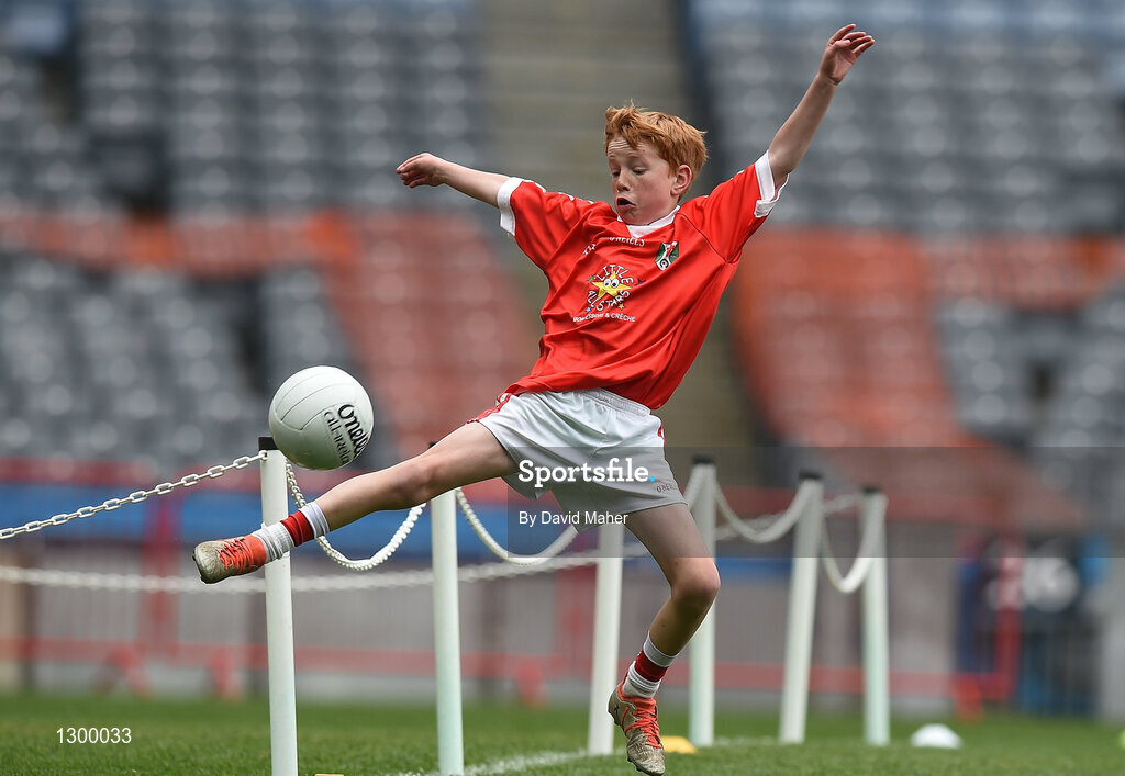 12 April 2017; Jack Heanahan representing Tuam Stars GAA Club, Co. Galway, in action during The Go Games Provincial Days in partnership with Littlewoods Ireland Day 3 at Croke Park in Dublin. Photo by David Maher/Sportsfile