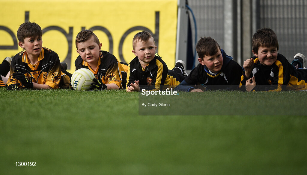 12 April 2017; Members of the Enniscrone GAA Club, Co Sligo, look on during The Go Games Provincial Days in partnership with Littlewoods Ireland Day 3 at Croke Park in Dublin. Photo by Cody Glenn/Sportsfile