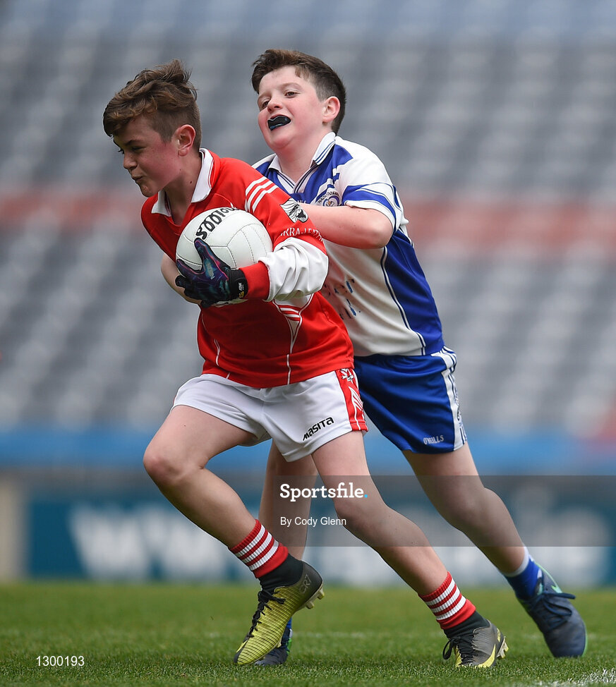 12 April 2017; A general view of action between St Dominics' GAA Club, Co Roscommon, and Coolera/Strandhill GAA Club, Co Sligo, during The Go Games Provincial Days in partnership with Littlewoods Ireland Day 3 at Croke Park in Dublin. Photo by Cody Glenn/Sportsfile