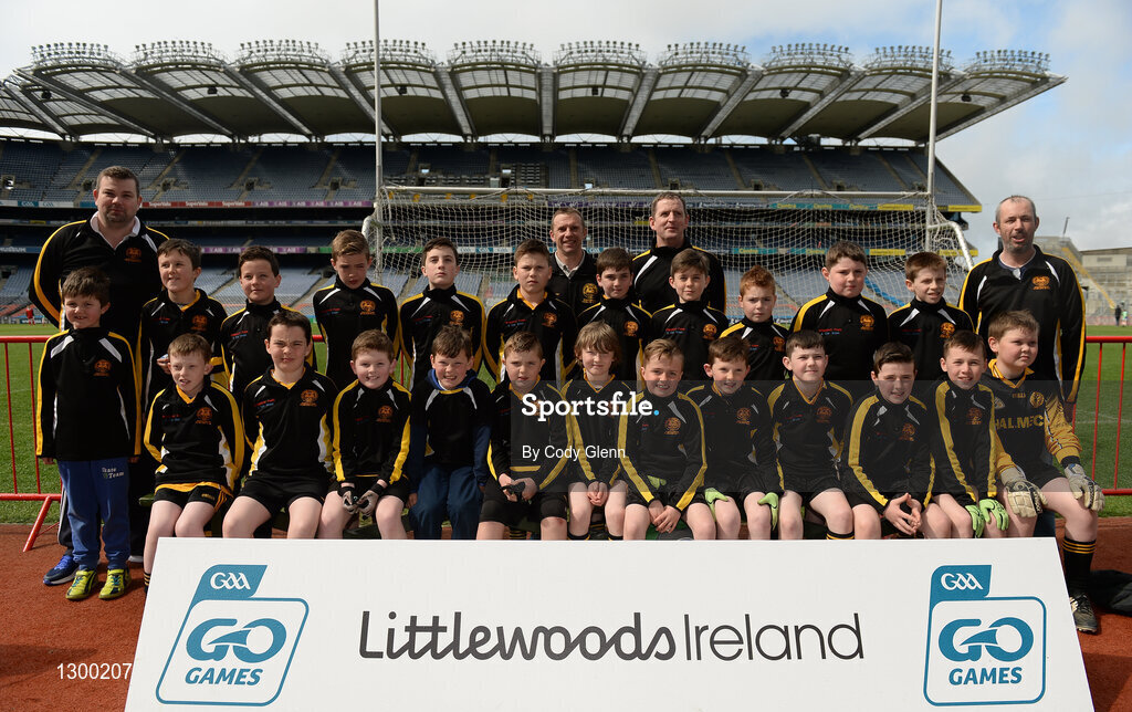 12 April 2017; Players representing Enniscrone Kilglass GAA Club, Co Sligo, during The Go Games Provincial Days in partnership with Littlewoods Ireland Day 3 at Croke Park in Dublin. Photo by Cody Glenn/Sportsfile