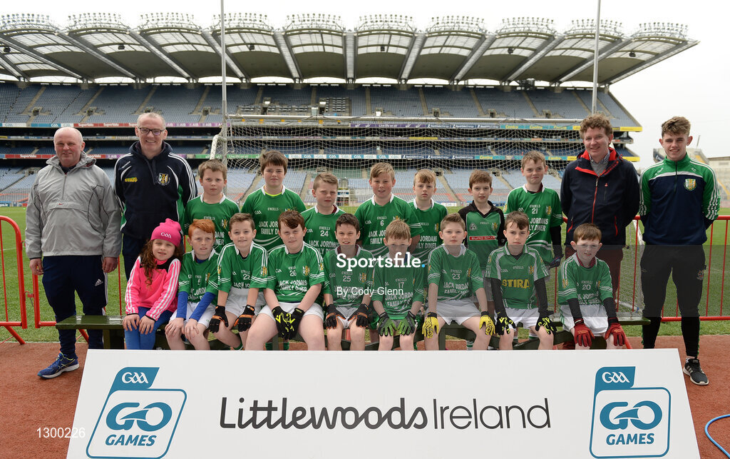 12 April 2017; Players representing Dunmore MacHales GAA Club, Co Galway, during The Go Games Provincial Days in partnership with Littlewoods Ireland Day 3 at Croke Park in Dublin. Photo by Cody Glenn/Sportsfile