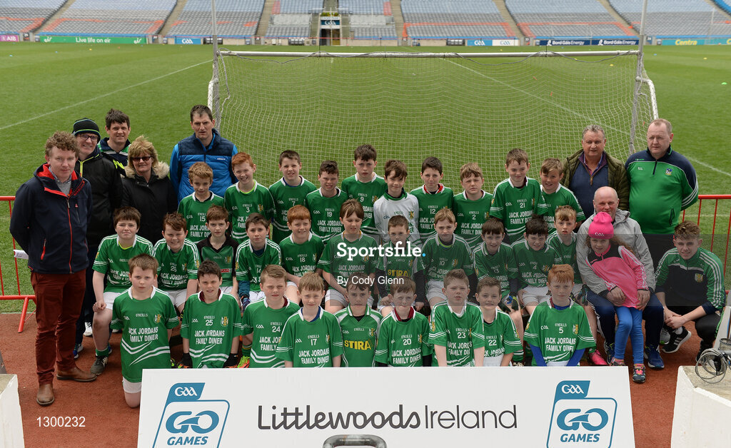 12 April 2017; Players representing Dunmore MacHales GAA Club, Co Galway, during The Go Games Provincial Days in partnership with Littlewoods Ireland Day 3 at Croke Park in Dublin. Photo by Cody Glenn/Sportsfile