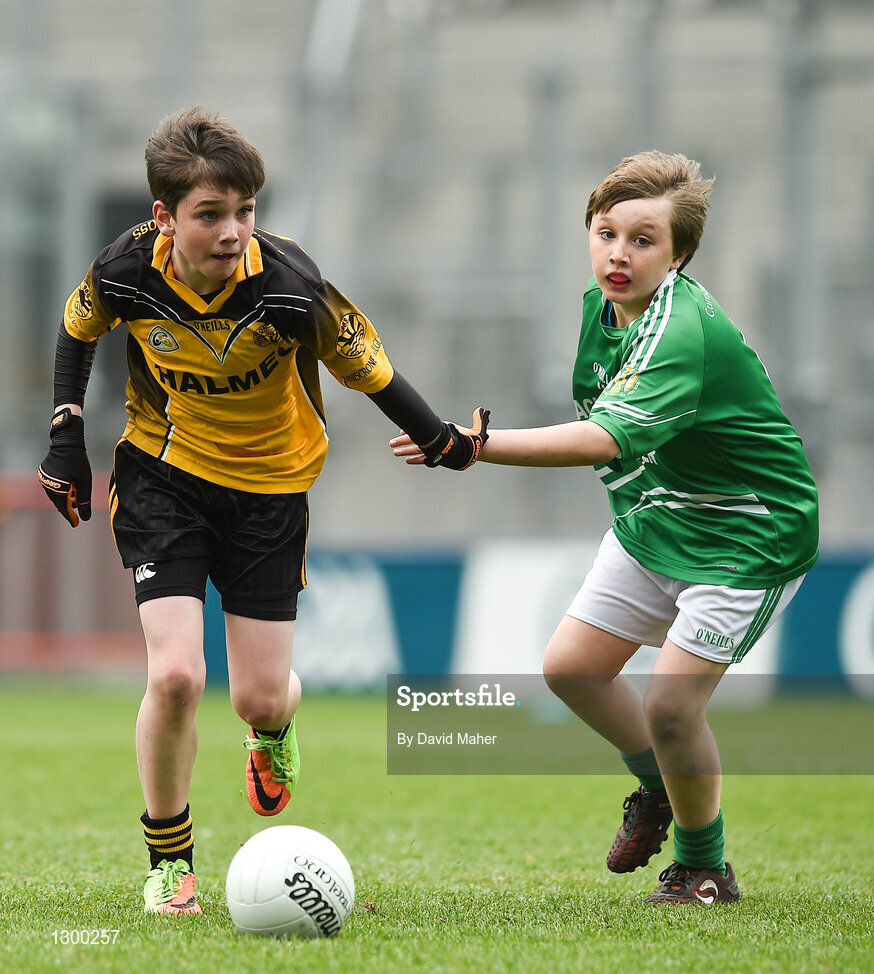 12 April 2017; A general view of action between Enniscrone GAA club, Co. Sligo and Dunmore MacHales GAA club, Co. Galway during The Go Games Provincial Days in partnership with Littlewoods Ireland Day 3 at Croke Park in Dublin. Photo by David Maher/Sportsfile
