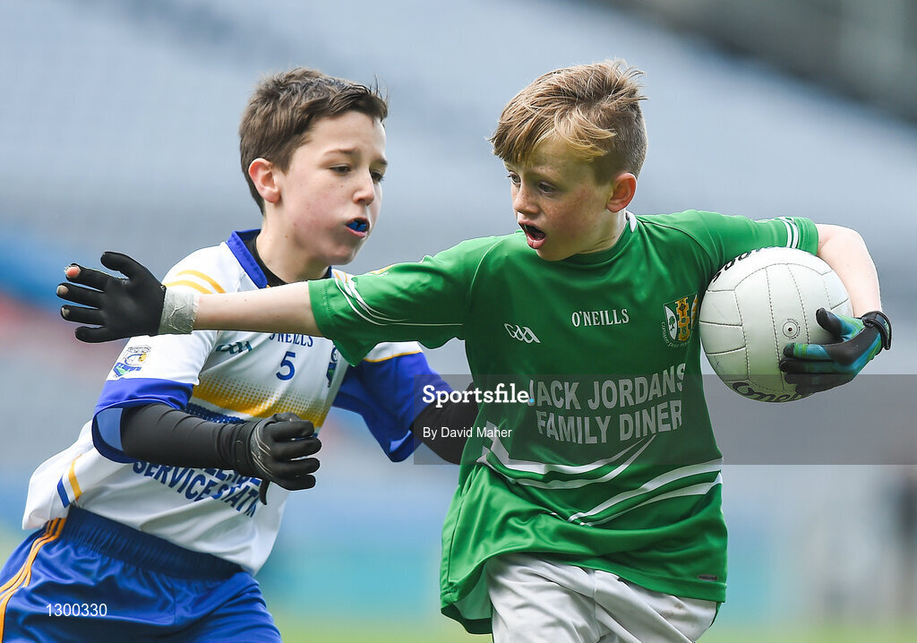 12 April 2017; A general view of action between  Dunmore MacHales GAA club, Co. Galway and  Hollymount Carramore GAA club, Co. Mayo during The Go Games Provincial Days in partnership with Littlewoods Ireland Day 3 at Croke Park in Dublin. Photo by David Maher/Sportsfile