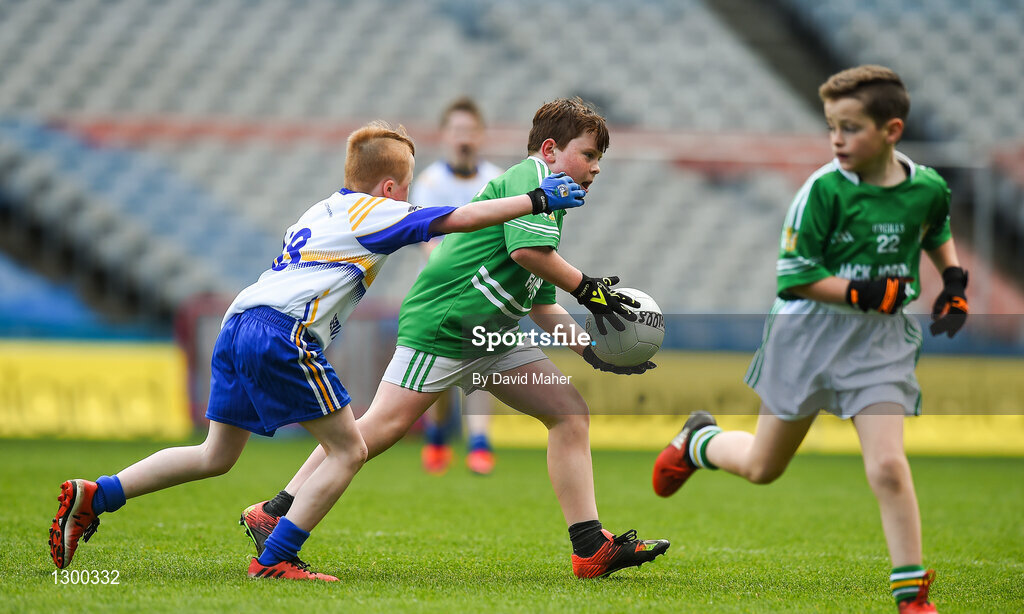 12 April 2017; A general view of action between  Dunmore MacHales GAA club, Co. Galway and Hollymount Carramore GAA club, Co .Mayo during The Go Games Provincial Days in partnership with Littlewoods Ireland Day 3 at Croke Park in Dublin. Photo by David Maher/Sportsfile