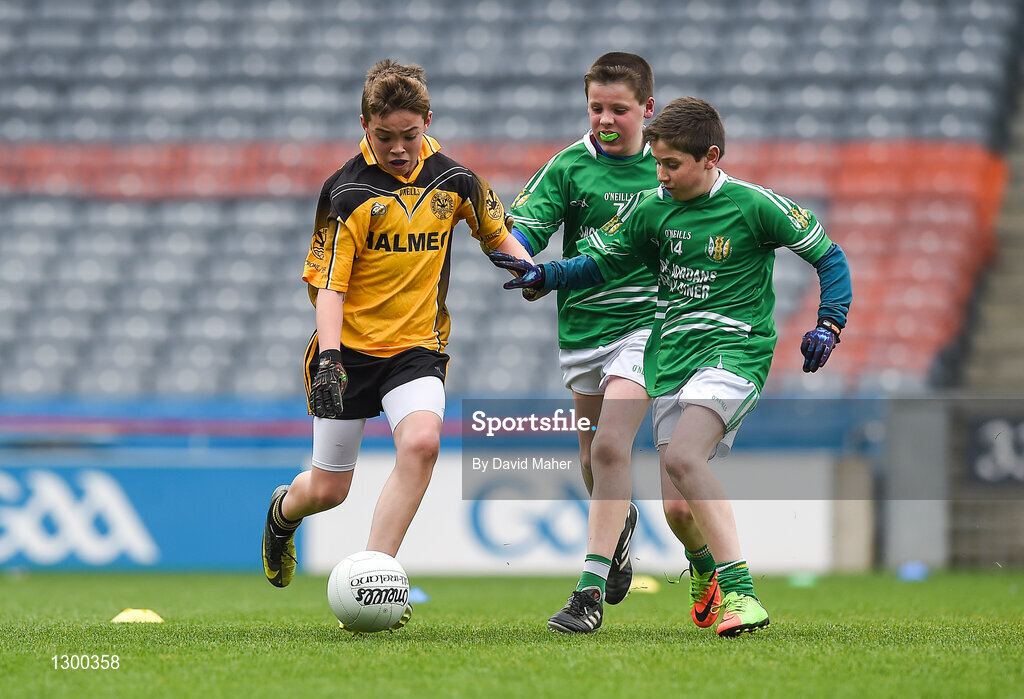 12 April 2017; A general view of action between Enniscrone GAA club, Co. Sligo and Dunmore MacHales GAA club, Co. Galway during The Go Games Provincial Days in partnership with Littlewoods Ireland Day 3 at Croke Park in Dublin. Photo by David Maher/Sportsfile