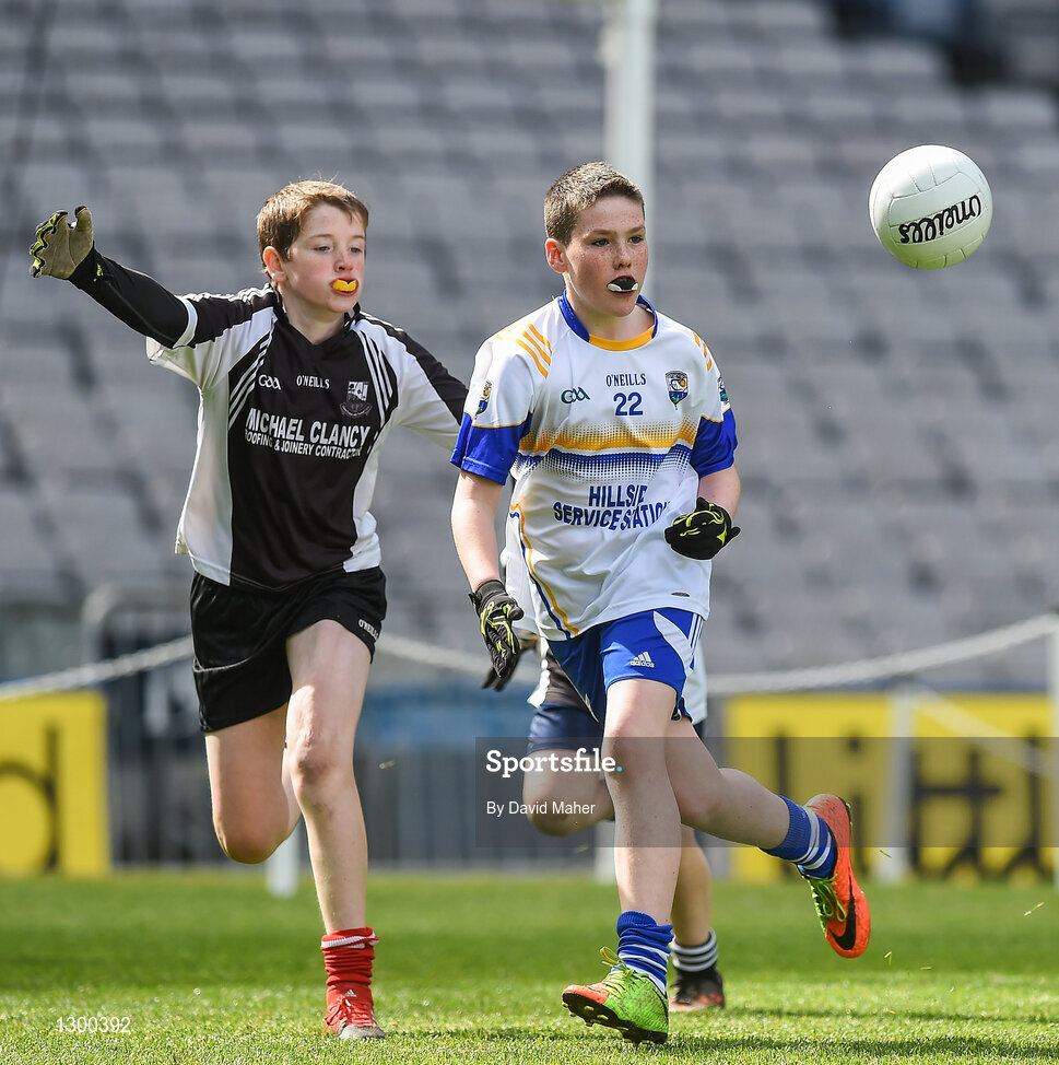 12 April 2017; A general view of action between Hollymount Carramore GAA club, co.Mayo and Glen Gaels GAA club, Co.Leitrim during The Go Games Provincial Days in partnership with Littlewoods Ireland Day 3 at Croke Park in Dublin. Photo by David Maher/Sportsfile