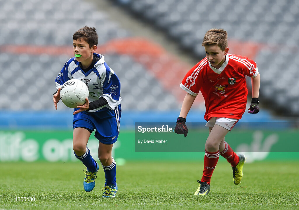 12 April 2017; A general view of action between Killannin GAA club, Co.Galway and Tuam Stars GAA club, Co.Galway, during The Go Games Provincial Days in partnership with Littlewoods Ireland Day 3 at Croke Park in Dublin. Photo by David Maher/Sportsfile