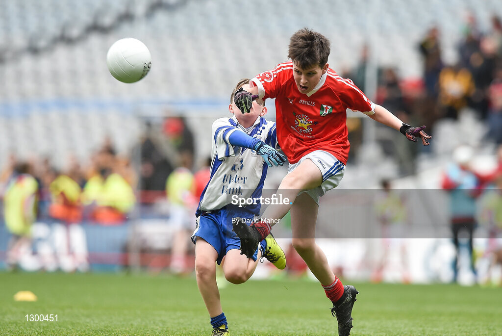 12 April 2017; A general view of action between St.Dominics GAA club, Co.Roscommon and Tuam Stars GAA club, Co.Galway during the Go Games Provincial Days in partnership with Littlewoods Ireland Day 3 at Croke Park in Dublin. Photo by David Maher/Sportsfile
