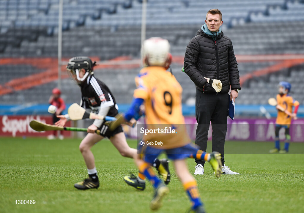 13 April 2017; Joe Canning of Portumna and Galway watches the action during the Go Games Provincial Days in partnership with Littlewoods Ireland Day 4 at Croke Park in Dublin. Photo by Seb Daly/Sportsfile