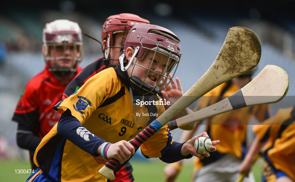 13 April 2017; Jim Veale representing Michael Cusacks GAA Club, Co. Galway, in action during the Go Games Provincial Days in partnership with Littlewoods Ireland Day 4 at Croke Park in Dublin. Photo by Seb Daly/Sportsfile