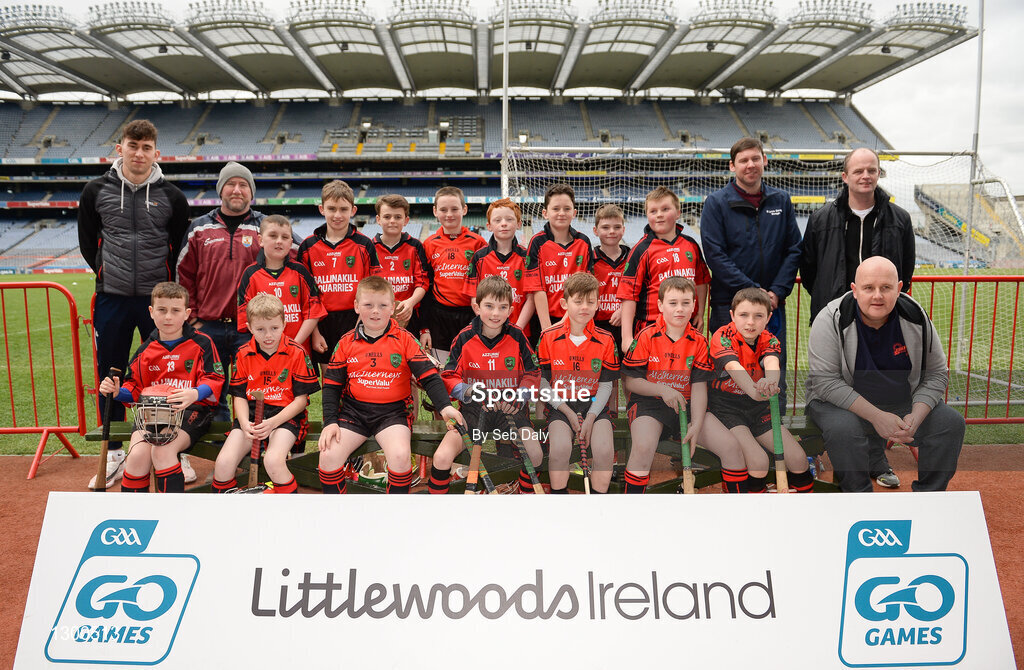 13 April 2017; Players representing Tommy Larkins GAA Club, Co. Galway, during the Go Games Provincial Days in partnership with Littlewoods Ireland Day 4 at Croke Park in Dublin. Photo by Seb Daly/Sportsfile