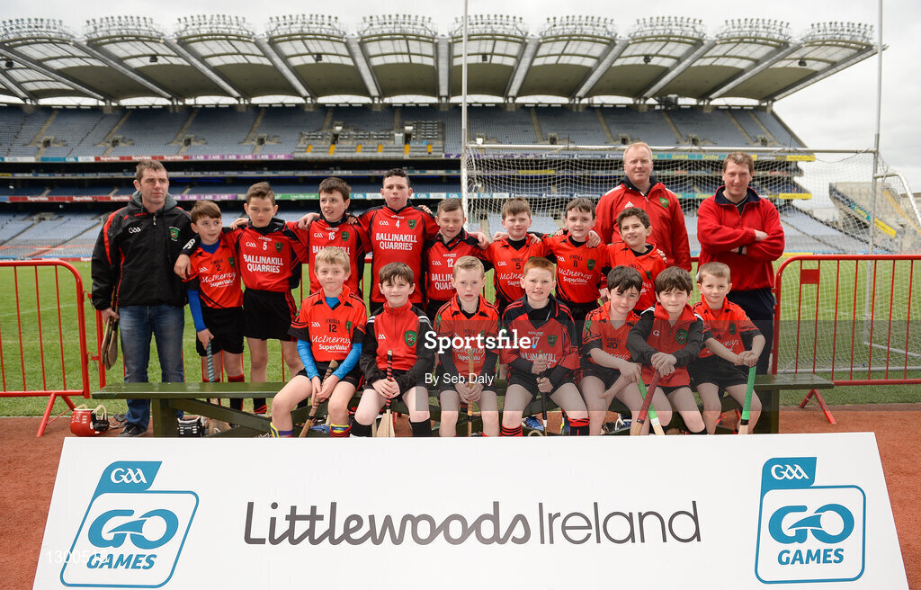 13 April 2017; Players representing Tommy Larkins GAA Club, Co. Galway, during the Go Games Provincial Days in partnership with Littlewoods Ireland Day 4 at Croke Park in Dublin. Photo by Seb Daly/Sportsfile