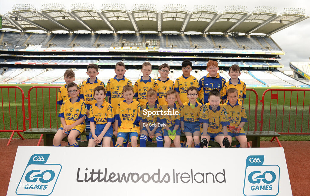 13 April 2017; Players representing Kilglass Gaels GAA Club, Co. Roscommon, during the Go Games Provincial Days in partnership with Littlewoods Ireland Day 4 at Croke Park in Dublin. Photo by Seb Daly/Sportsfile