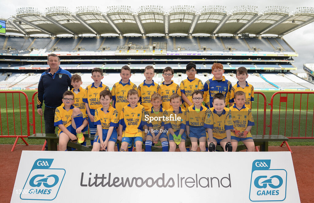 13 April 2017; Players representing Kilglass Gaels GAA Club, Co. Roscommon, during the Go Games Provincial Days in partnership with Littlewoods Ireland Day 4 at Croke Park in Dublin. Photo by Seb Daly/Sportsfile