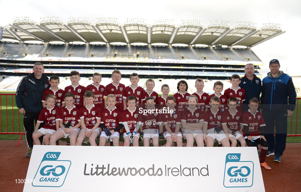 13 April 2017; Players representing Balla GAA Club, Co. Mayo, during the Go Games Provincial Days in partnership with Littlewoods Ireland Day 4 at Croke Park in Dublin. Photo by Seb Daly/Sportsfile