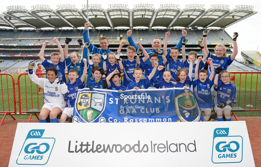 12 April 2017; Players from St Ronan's GAA Club, Co Roscommon, during the The Go Games Provincial Days in partnership with Littlewoods Ireland Day 3 at Croke Park in Dublin. Photo by Cody Glenn/Sportsfile