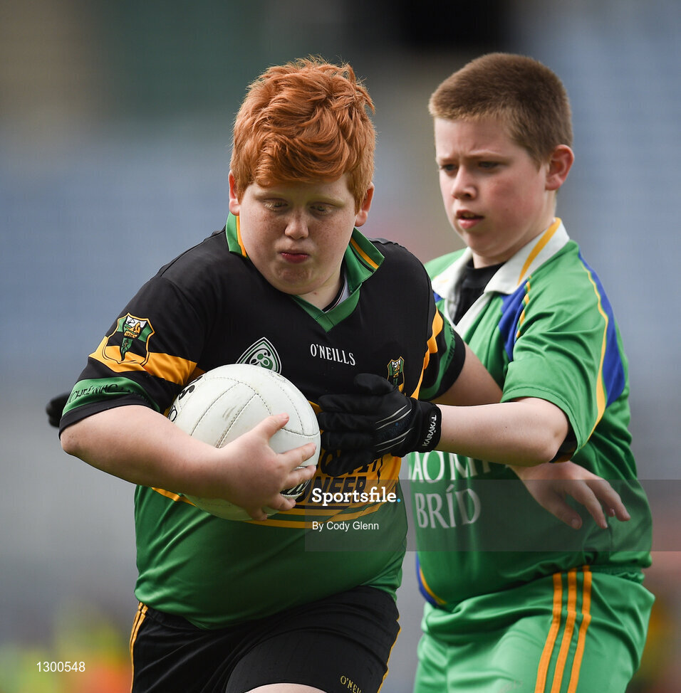 12 April 2017; A general view of action between Michael Glaveys GAA Club, Co Roscommon, and St Brigids GAA Club, Co Roscommon, during the The Go Games Provincial Days in partnership with Littlewoods Ireland Day 3 at Croke Park in Dublin. Photo by Cody Glenn/Sportsfile