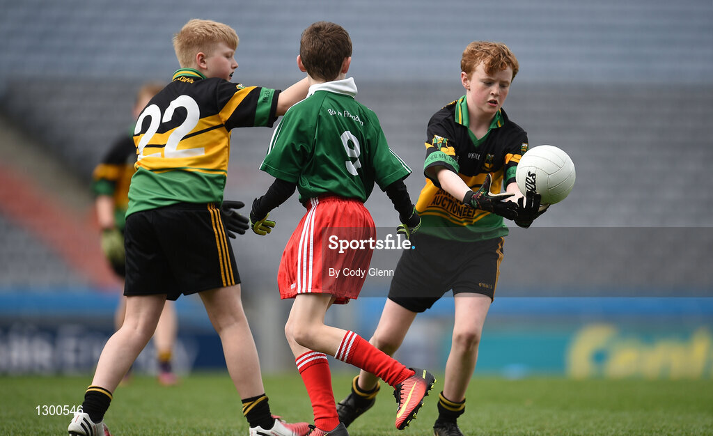 12 April 2017; A general view of action between Michael Glaveys GAA Club, Co Roscommon, and St Brigids GAA Club, Co Roscommon, during the The Go Games Provincial Days in partnership with Littlewoods Ireland Day 3 at Croke Park in Dublin. Photo by Cody Glenn/Sportsfile