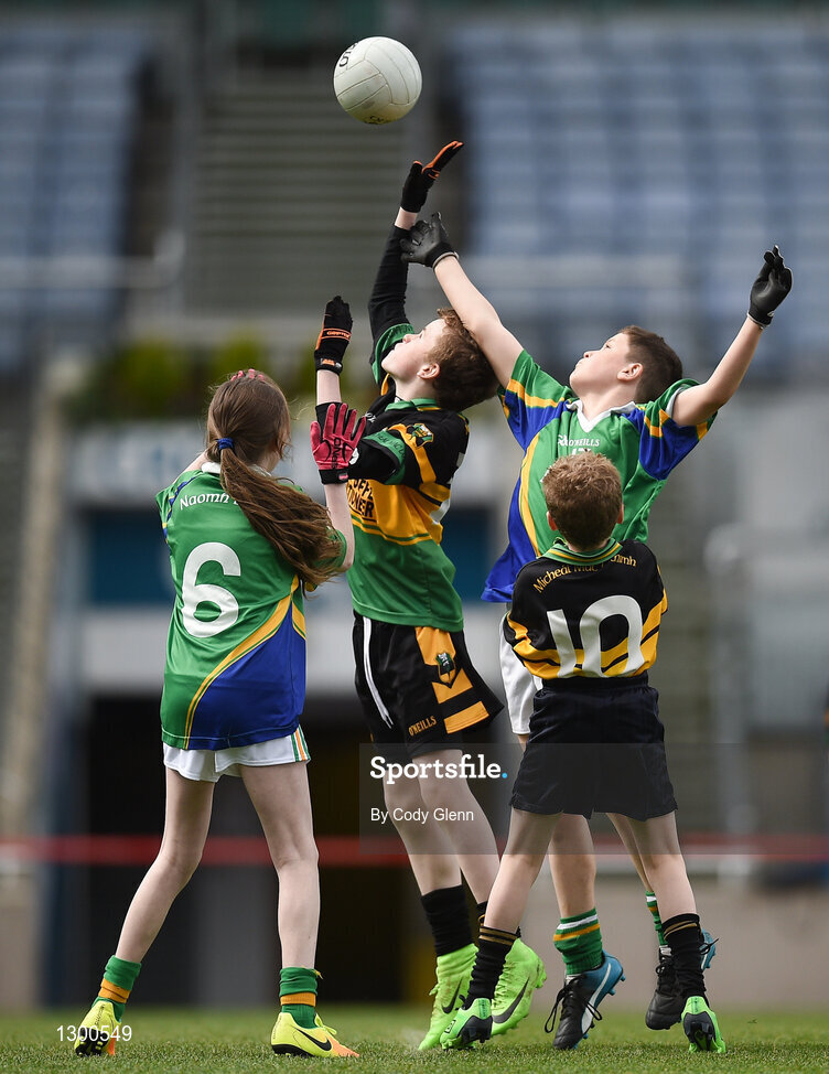 12 April 2017; A general view of action between Michael Glaveys GAA Club, Co Roscommon, and St Brigids GAA Club, Co Roscommon, during the The Go Games Provincial Days in partnership with Littlewoods Ireland Day 3 at Croke Park in Dublin. Photo by Cody Glenn/Sportsfile