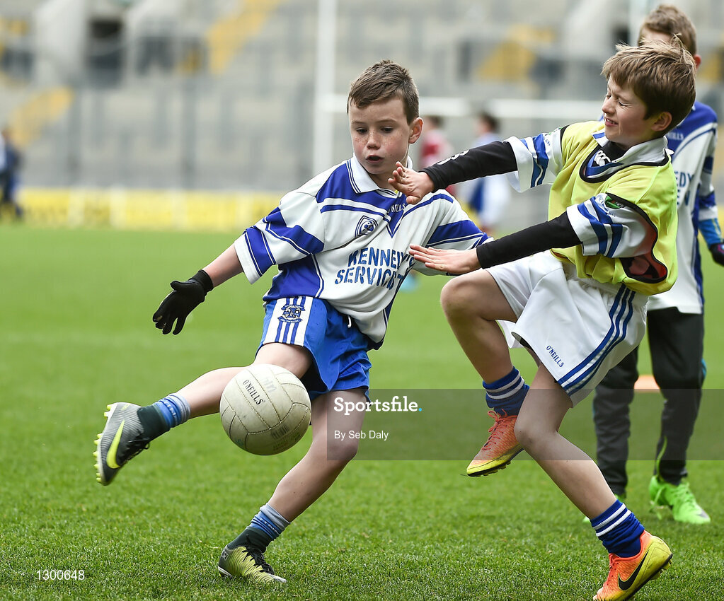 13 April 2017; A general view of action between St Marys GAA Club, Kiltoghert, Co. Leitrim, and St Farnans GAA Club, Co. Sligo, during the Go Games Provincial Days in partnership with Littlewoods Ireland Day 4 at Croke Park in Dublin. Photo by Seb Daly/Sportsfile
