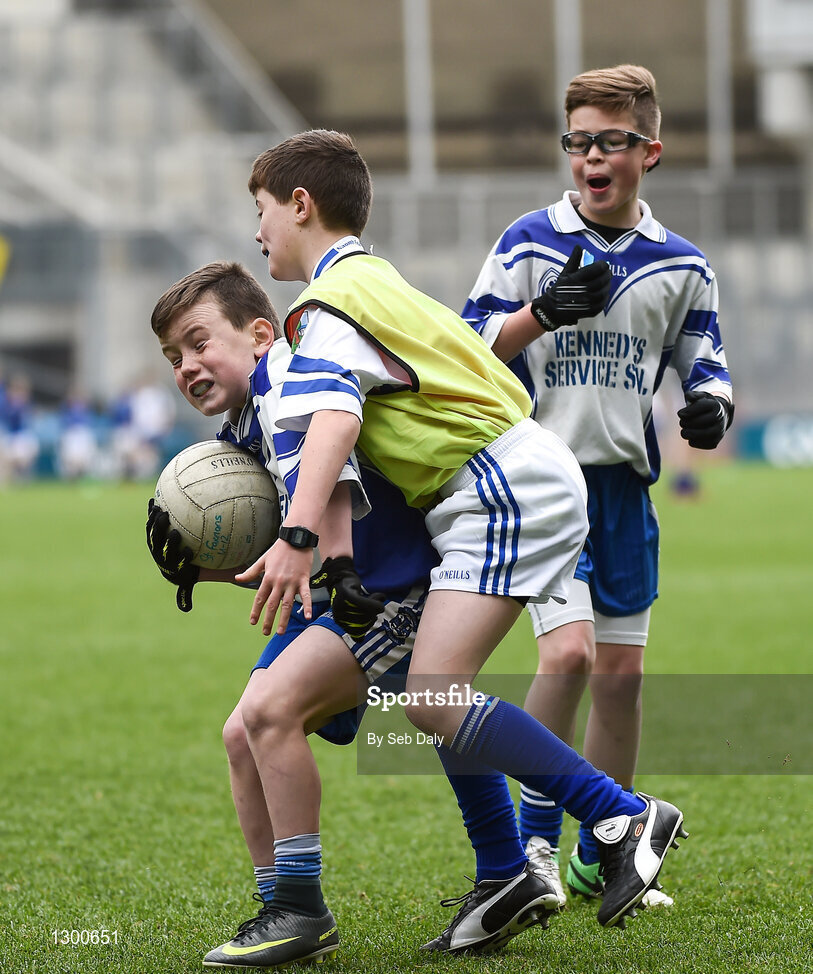 13 April 2017; A general view of action between St Marys GAA Club, Kiltoghert, Co. Leitrim, and St Farnans GAA Club, Co. Sligo, during the Go Games Provincial Days in partnership with Littlewoods Ireland Day 4 at Croke Park in Dublin. Photo by Seb Daly/Sportsfile
