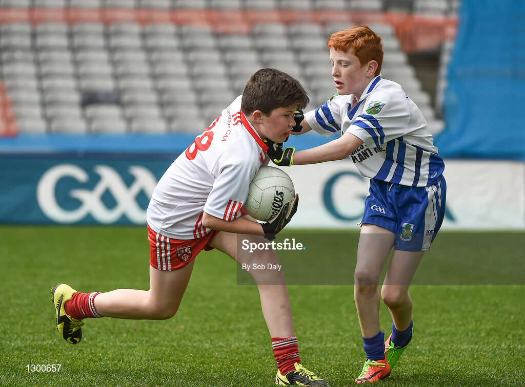 13 April 2017; A general view of action between St Farnans GAA Club, Co. Sligo, and Killererin GAA Club, Co. Galway, during the Go Games Provincial Days in partnership with Littlewoods Ireland Day 4 at Croke Park in Dublin. Photo by Seb Daly/Sportsfile