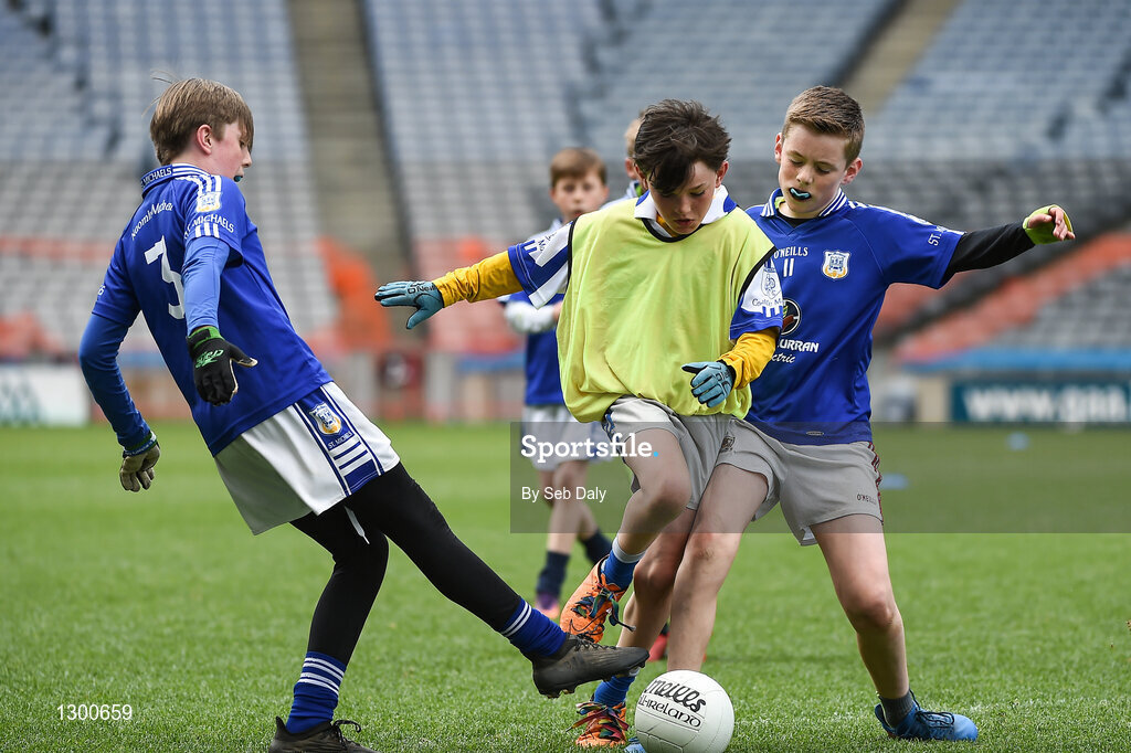 13 April 2017; A general view of action between Kiltimagh GAA Club, Co. Mayo, and St Michaels GAA Club, Co. Galway, during the Go Games Provincial Days in partnership with Littlewoods Ireland Day 4 at Croke Park in Dublin. Photo by Seb Daly/Sportsfile