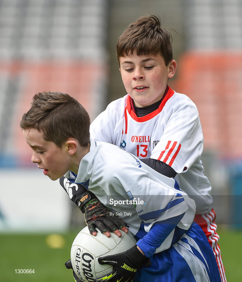 13 April 2017; A general view of action between St Farnans GAA Club, Co. Sligo, and Killererin GAA Club, Co. Galway, during the Go Games Provincial Days in partnership with Littlewoods Ireland Day 4 at Croke Park in Dublin. Photo by Seb Daly/Sportsfile