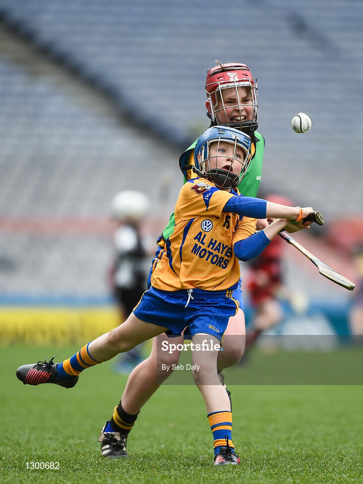 13 April 2017; Jody Canning, nephew of Galway senior hurler Joe Canning, representing Portumna GAA Club, Co. Galway, during the Go Games Provincial Days in partnership with Littlewoods Ireland Day 4 at Croke Park in Dublin. Photo by Seb Daly/Sportsfile